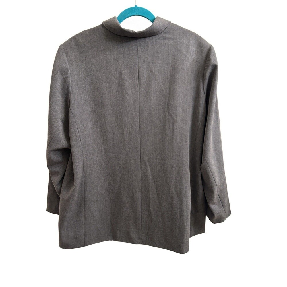 Dialogue Gray Toggle Button Up Jacket Blazer Wome… - image 2